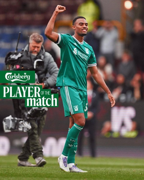 攻防俱佳，赫拉芬贝赫当选与伯恩利一役利物浦队内最好球员