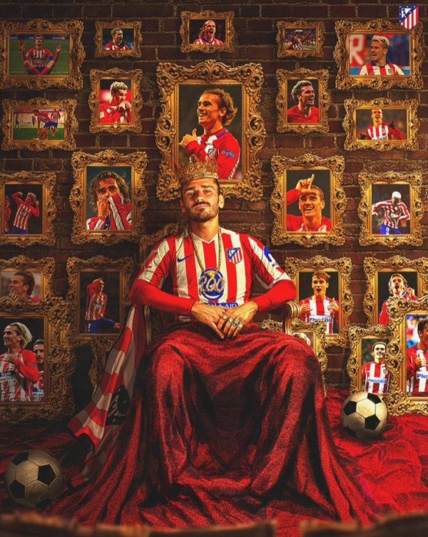 格列兹曼实现马竞生存200球里程碑，马竞官推晒海报：传闻！