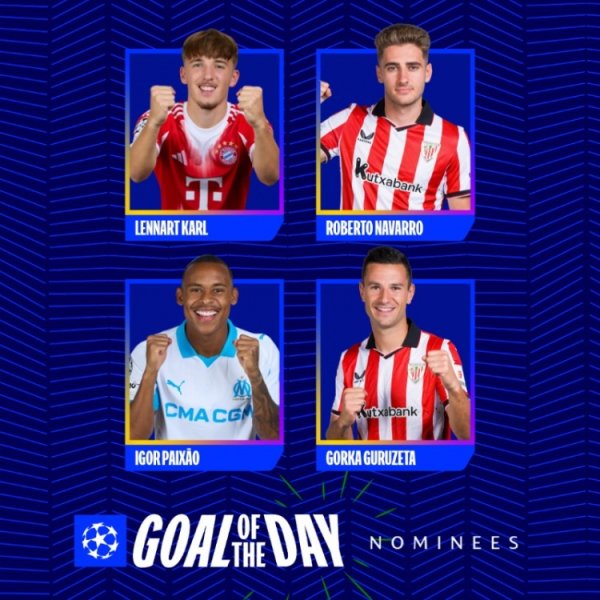 欧冠本日最好进球候选：卡尔、R-纳瓦罗、古鲁泽塔、派尚在列