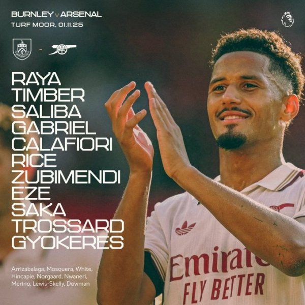 萨利巴转头首发！阿尔特塔：他此前出战成疑，但昨天合练着力可以