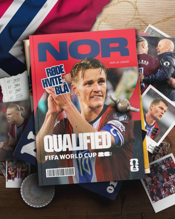 挪威时隔27年再进寰宇杯，哈兰德、厄德高迎生存初度国度队大赛